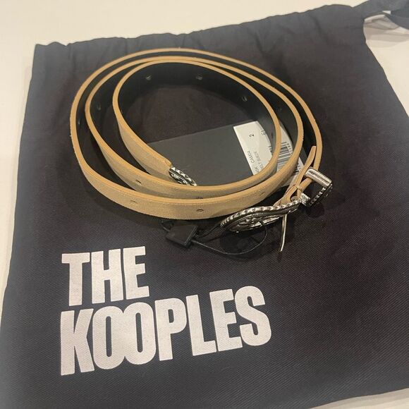 The Kooples THIN CAMEL LEATHER BELT WITH WESTERN
BUCKLE NWT - Picture 8 of 8